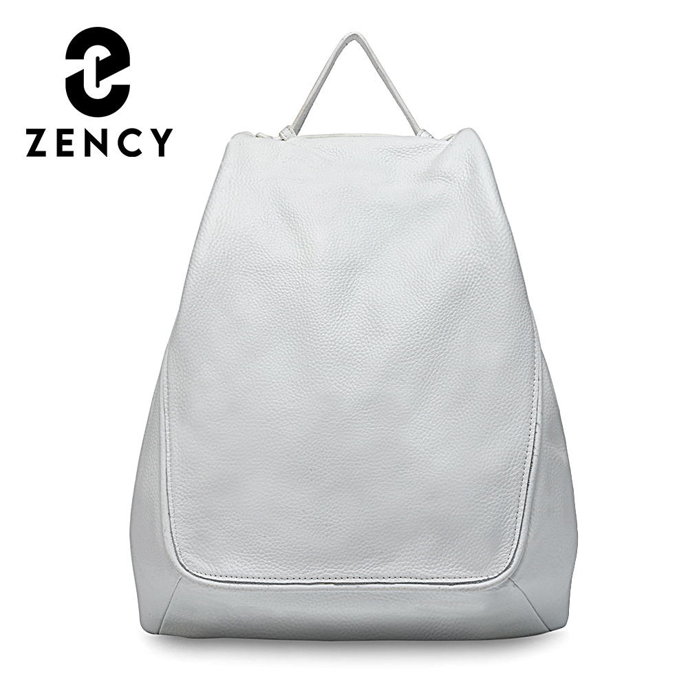 Genuine Leather Backpack - Zency Kadın 100% Hakiki Deri Anti-hırsızlık