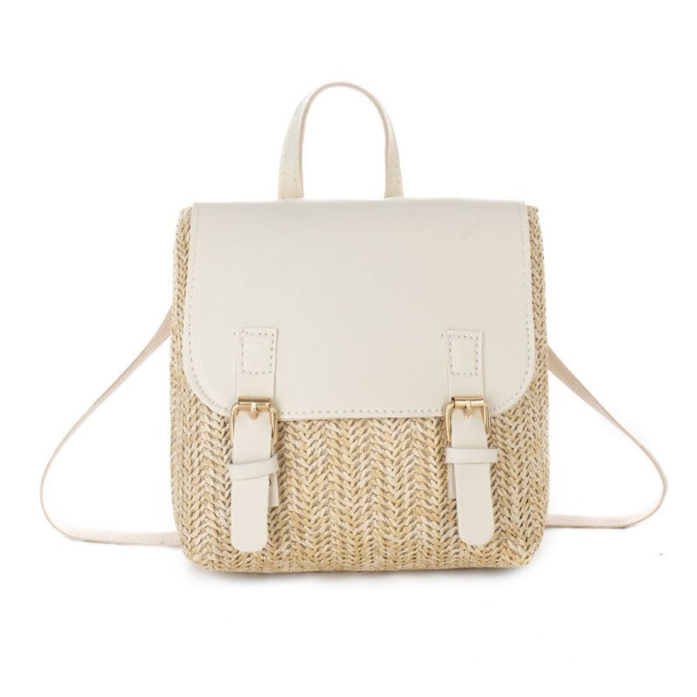 Luxury Bags Vintage - Çok Yönlü Çanta PU Deri Hasır