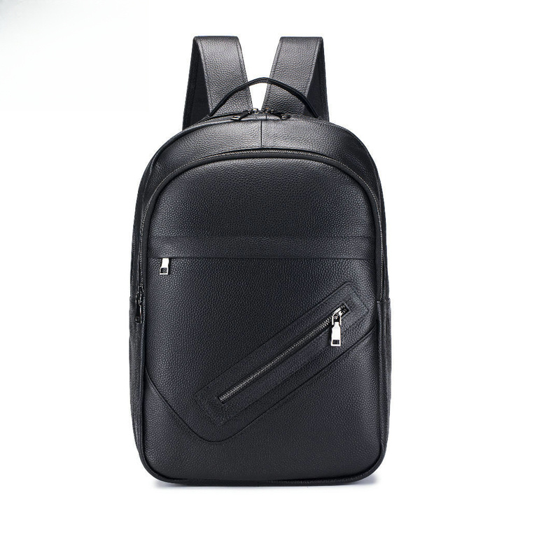 Genuine Leather Backpack - Erkekler için Süper Deri Çift Askılı