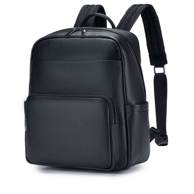 Genuine Leather Backpack - Üst katman sığır derisi çift omuz