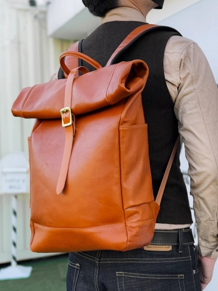Büyük Kapasiteli Erkek Hakiki  - Genuine Leather Backpack incelemesi ve fiyatı