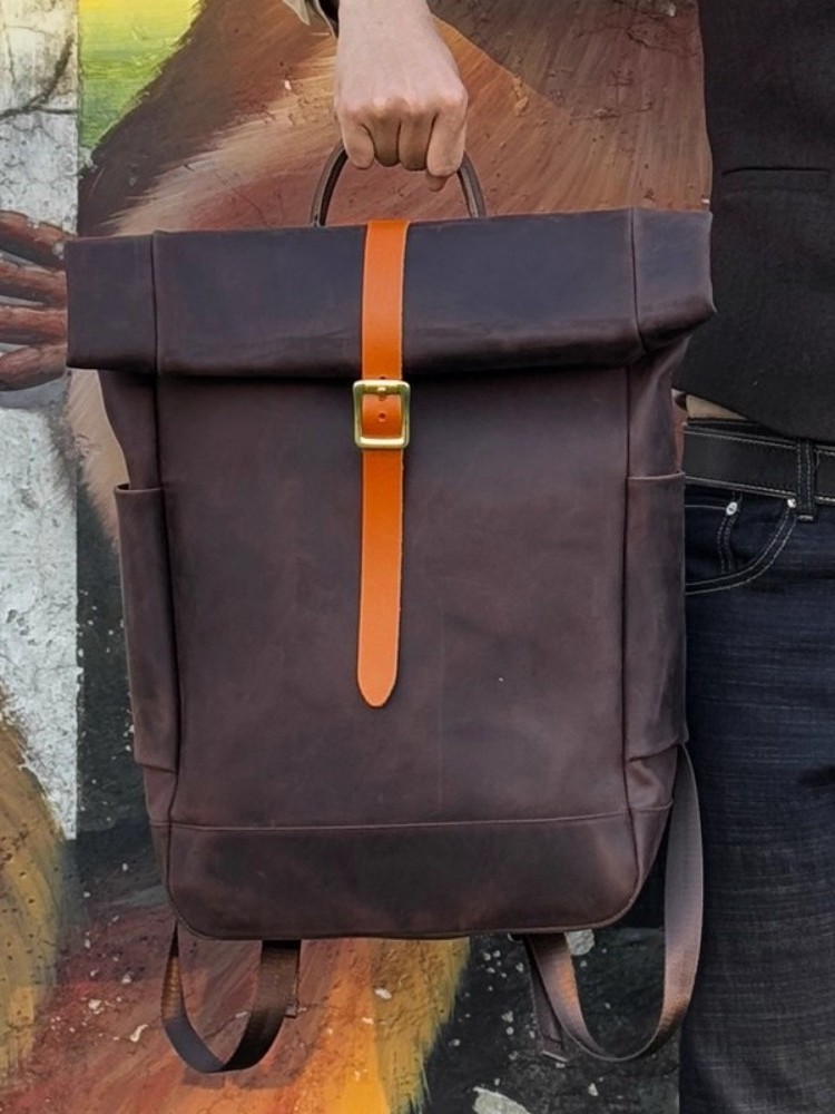 Büyük Kapasiteli Erkek Hakiki  - Genuine Leather Backpack incelemesi ve fiyatı