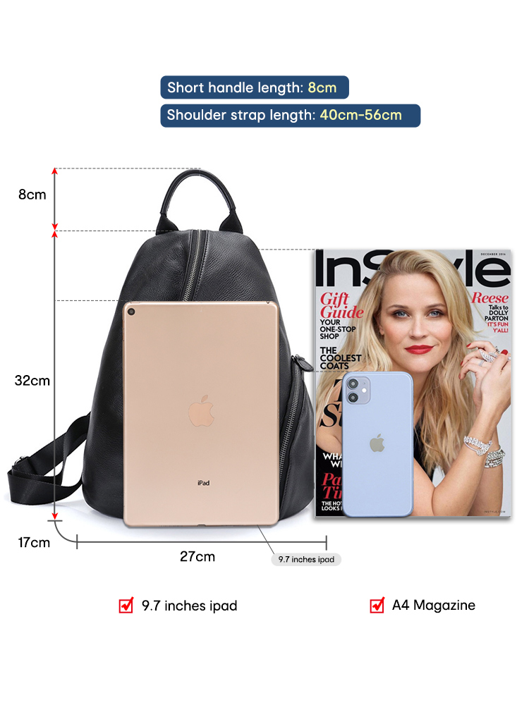 Zency kadın Hakiki Deri Anti-h - Genuine Leather Backpack incelemesi ve fiyatı