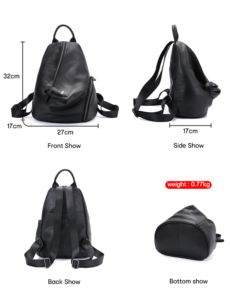 Zency kadın Hakiki Deri Anti-h - Genuine Leather Backpack incelemesi ve fiyatı
