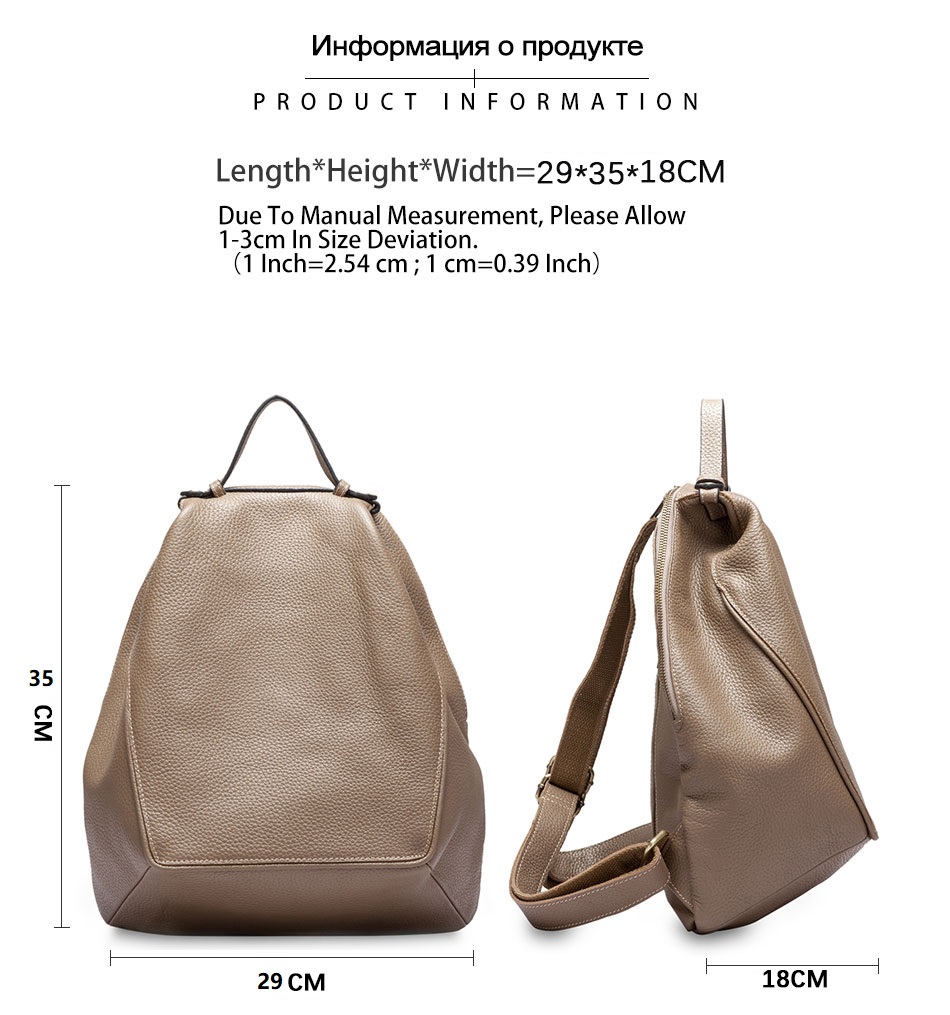 Zency Kadın 100% Hakiki Deri A - Genuine Leather Backpack incelemesi ve fiyatı
