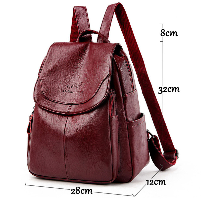 9 renk Kadın Yumuşak Deri Sırt - Genuine Leather Backpack incelemesi ve fiyatı