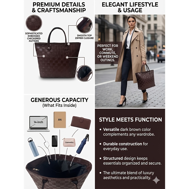 Hafif Lüks Koyu Kahverengi Kap - Luxury Bags Vintage incelemesi ve fiyatı