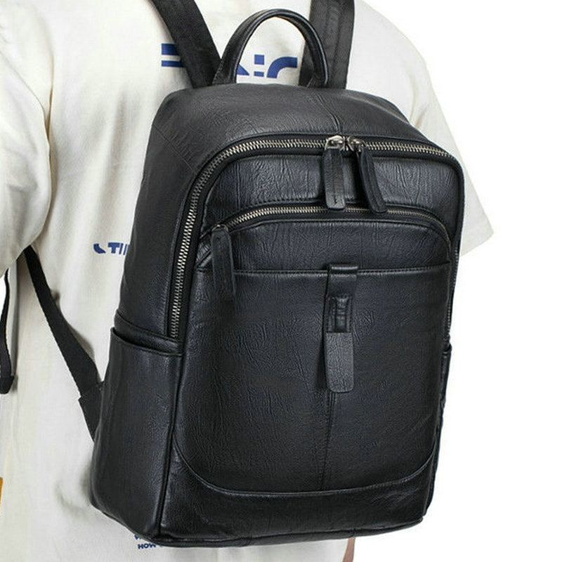 Erkekler için Süper Deri Çift  - Genuine Leather Backpack incelemesi ve fiyatı