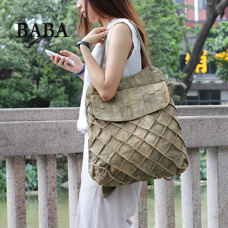 Yeni Avrupa/Amerikan Sırt Çant - Genuine Leather Backpack incelemesi ve fiyatı