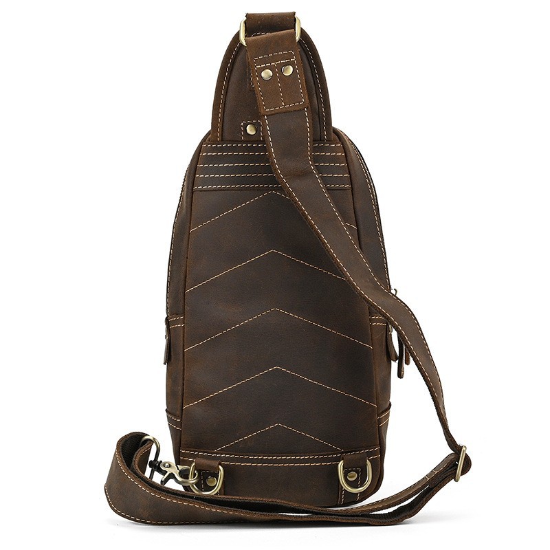 Moda tasarım lüks erkek Sling  - Genuine Leather Backpack incelemesi ve fiyatı