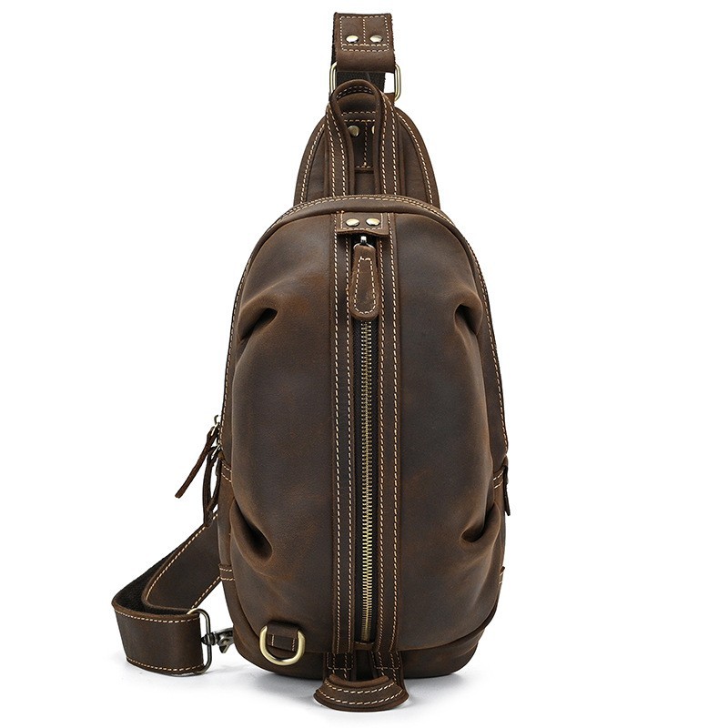 Moda tasarım lüks erkek Sling  - Genuine Leather Backpack incelemesi ve fiyatı