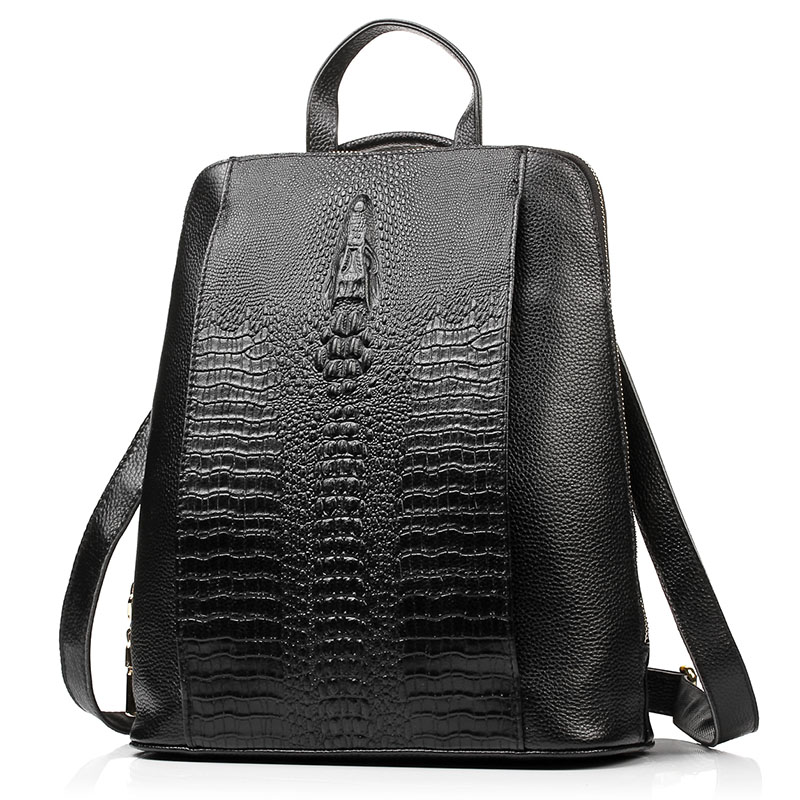 Zency Kadın Timsah Derisi Sırt - Genuine Leather Backpack incelemesi ve fiyatı