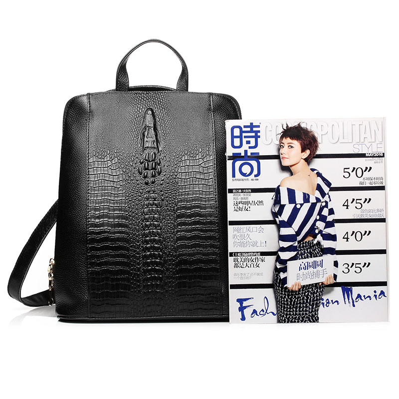 Zency Kadın Timsah Derisi Sırt - Genuine Leather Backpack incelemesi ve fiyatı